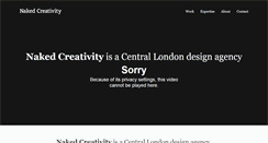 Desktop Screenshot of nakedcreativity.co.uk